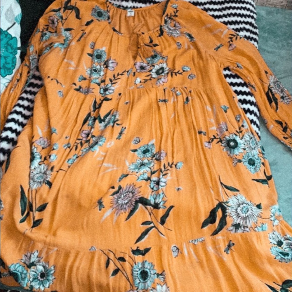 mustard yellow dress